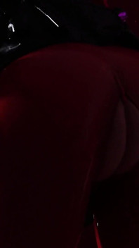 Sexual Pin up Fetish Model Slowly Teasing in Oily Shiny Sex Costume - Halloween Video