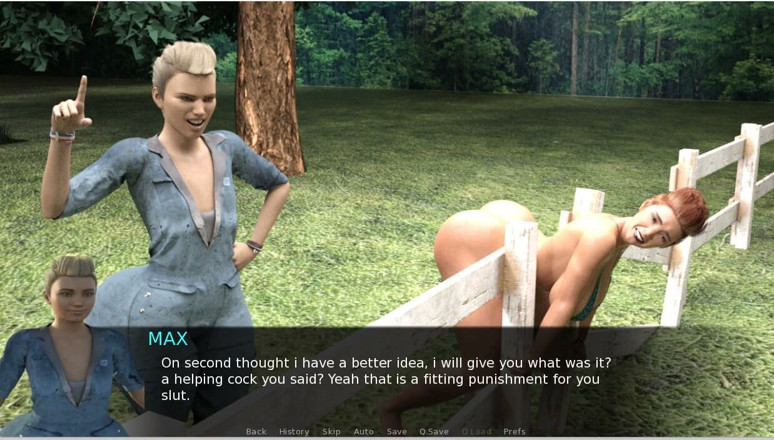 XXX Games Bunk - Trans: Futa Groves - Gameplay - Roleplay - Big Ass Sissy Dildo Sit in...