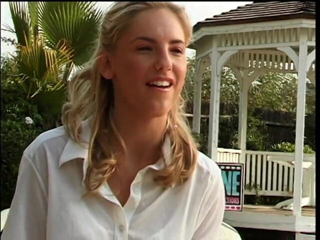 Back to School: Cute blonde teen pounded hard on her bed