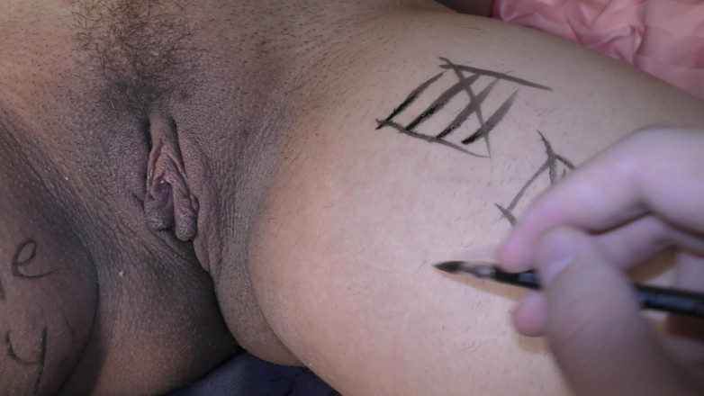 Milky Mari: เมียหักอกหุ่นอวบใหญ่โดนเขียนคำหยาบทั่วตัว - มิลกี้ มารี