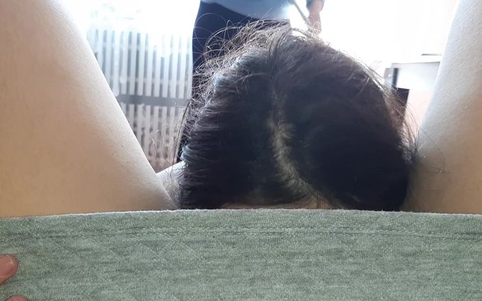 Lesbian-illusion: My Girlfriend Licks My Pussy Riskily While Her Mom Washes...