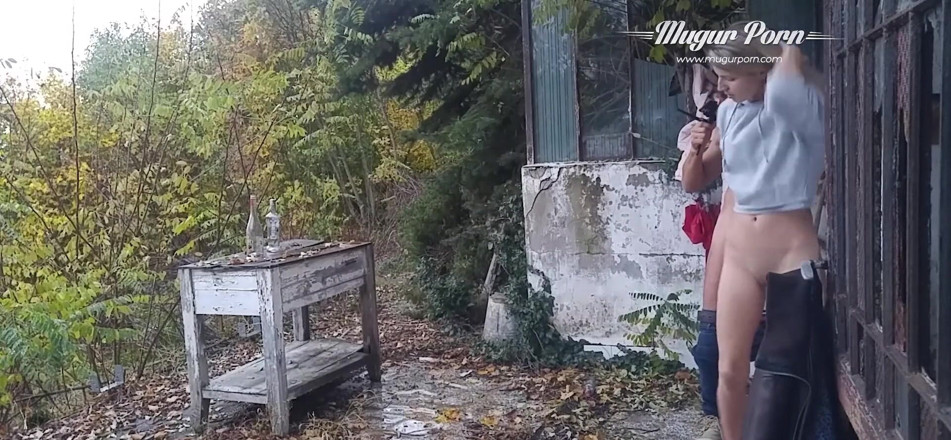 Mugur's World: Petite Gina Gerson outdoor fucking session in a rainy day