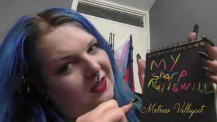 Mxtress Valleycat: Kuku emas menggaru ASMR