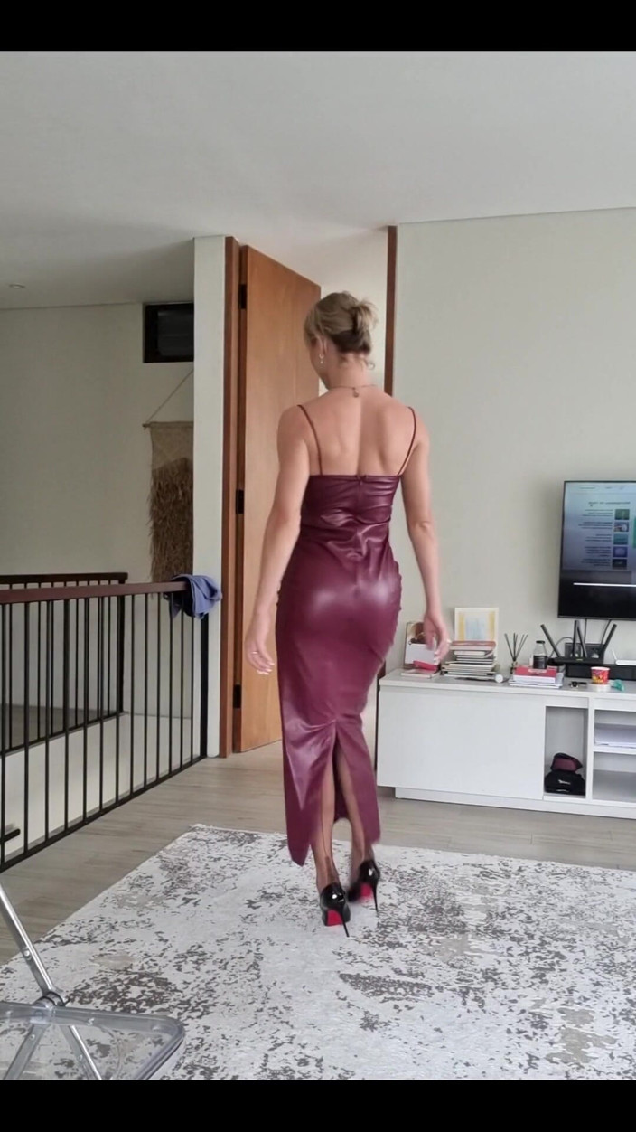 Angel The Dreamgirl: My New Leather Dress. How Do You Like It?