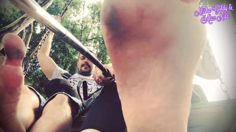 Goddess Misha Goldy: Smell our stinky dirty feet in common place