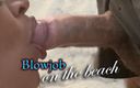 Koach Rock: Beach Blowjob Slut, Deepthroat Brunette