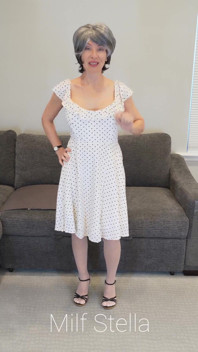 Sadie in a Polka Dot Dress