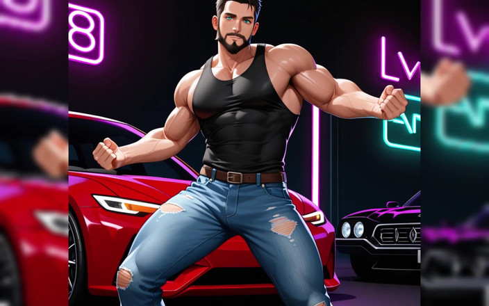 Erotic Man: हॉट मांसपेशियों वाले पुरुष - ai Porn