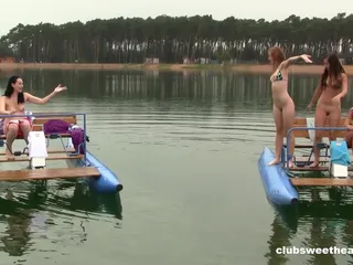 Four Girls, Two Water Bikes - Sweetheartsclassic