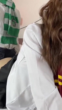 Transfem Hermiona anal jebanie z dziewczyną Slytherin po lekcjach