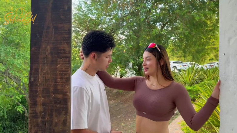 Salome Gil: MILF Fucks Her Neighbor's Son in Her Backyard