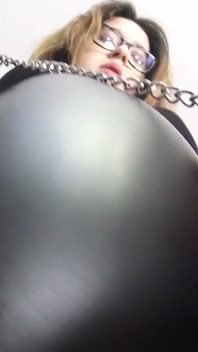 Giantess Glasses Dominatrix Boot Domination!