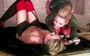 Lezdom Power: Stunning lezdom gets wild on tied up babe in bdsm...