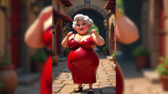 AI Porn: トップレスおばあちゃんアニメーション