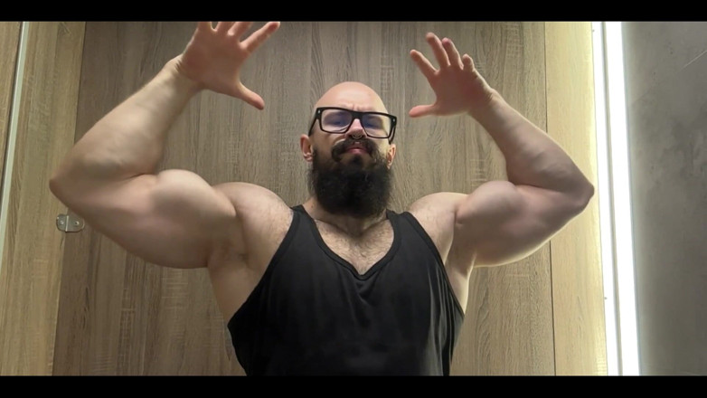 Mister Stone: Enjoy the View of My Thick Meaty Biceps Bouncing in...