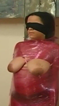 Mature Brunette MILF Gets Breasts Bound and Clamped