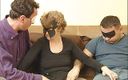 My Porn Family: Oma met masker wordt hard geneukt door haar jonge stiefmoeders