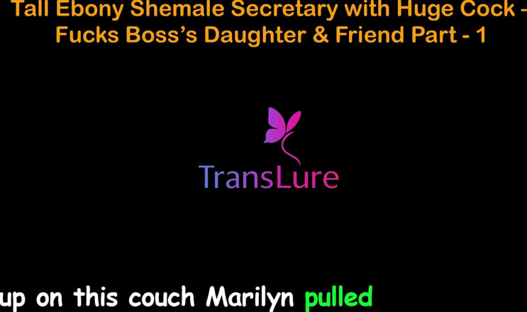 TransLure: Storia di sesso audio inglese - segretaria trans ebano alta con...