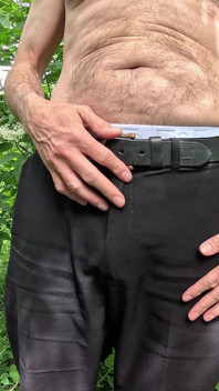Big Uncut Cock Wanking in the Woods Wearing White Boxer Shorts - Rockardglans