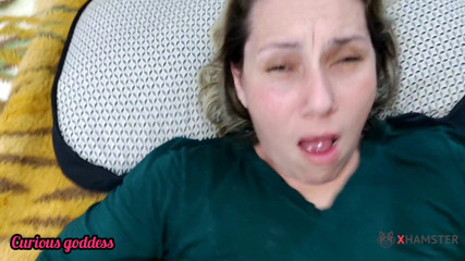 Adrian And Curious: Curious Goddess handjob kissing blowjob hairy pussy big ass foot...