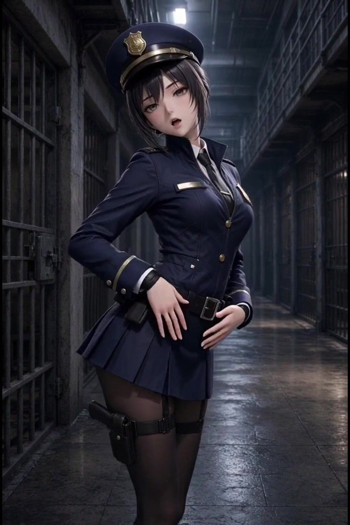 Wertstofsamler: 刑務所での3Dアニメ警察コスプレ
