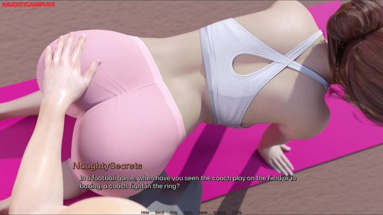 Naughty gameplays: Pervers care se joacă cu fundul proprietarei maturei sexy când...
