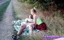 Fucking Blonde: Sexy blonde fucking on the side of the road