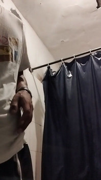 Boy Having Pleasure in the Bathroom