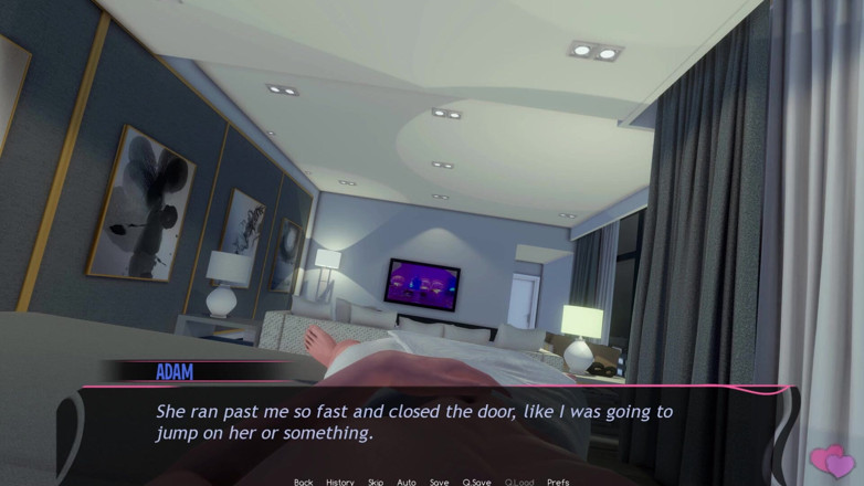 3D Cartoon Porn: Murmur 14: Adam i nauczyciel Helen Love Hotel boob Press Kiss &amp;...