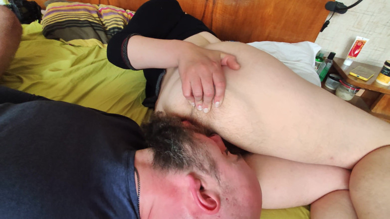 Hairy Homemade Amateur Orgasms: Hubby begs me to clean my ass, and he is...