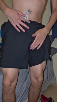Sweating After Training, I Smell My Armpits and Masturbate