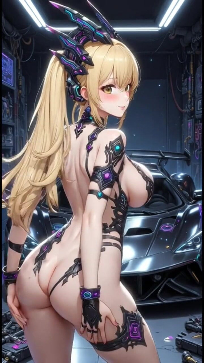 Hot girl dancing: 162. Linda rubia twerk en garaje (animación ai)