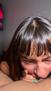 Sloppy POV Blowjob - Extreme Deepthroat and Messy Faceblast