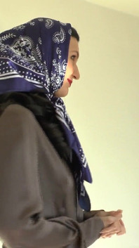 Lady Victoria Valente Shows Elegant, Colorful Silk Scarves