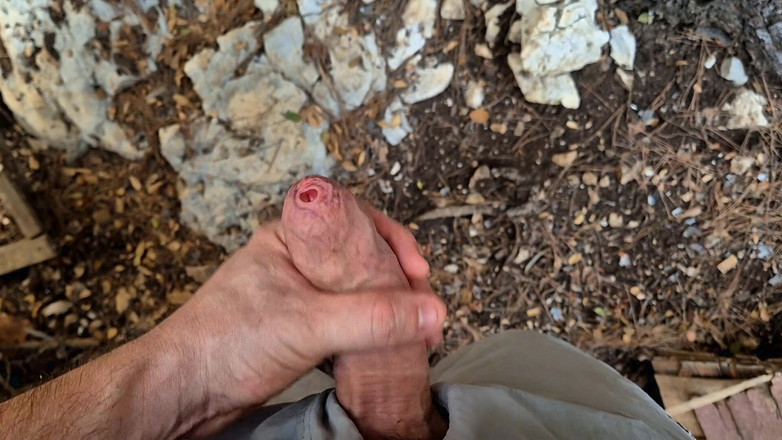 GloomyChase977: Phimosis Daddy Public. Stroking Slow, Precum Everywhere