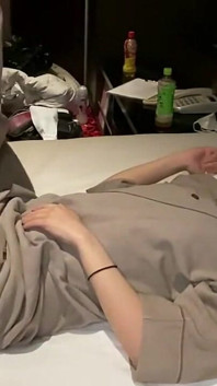 Quiet Glasses Girl - a Simple Massage Turning Into a Private Recorded Moment