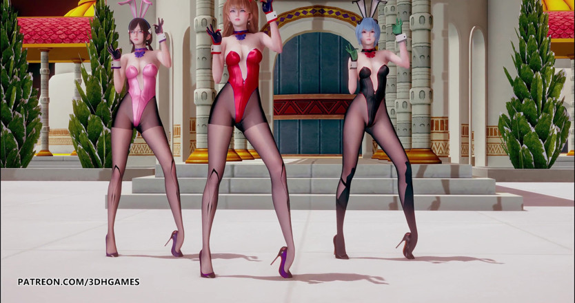 3D-Hentai Games: Somi - Geburtstags-strip-dance evangelion Rei Ayanami Asuka Langley sōryū Mari Illustrious...
