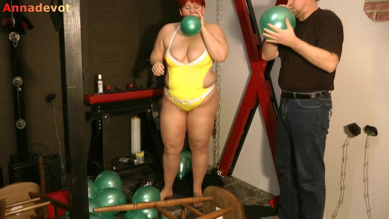 Anna Devot: Annadevot - Balloons in a swimsuit