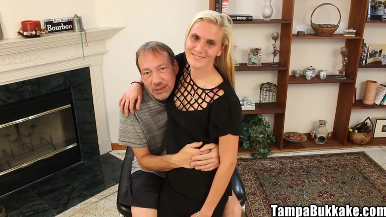 Tampa Bukkake: Nasty Anal Fucked Bondage Gangbang Blondie Saggy Tits Sperm in...