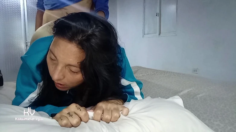 KarameloVzla: Stepdaughter Whore Waits with Her Ass Standing up for Her...