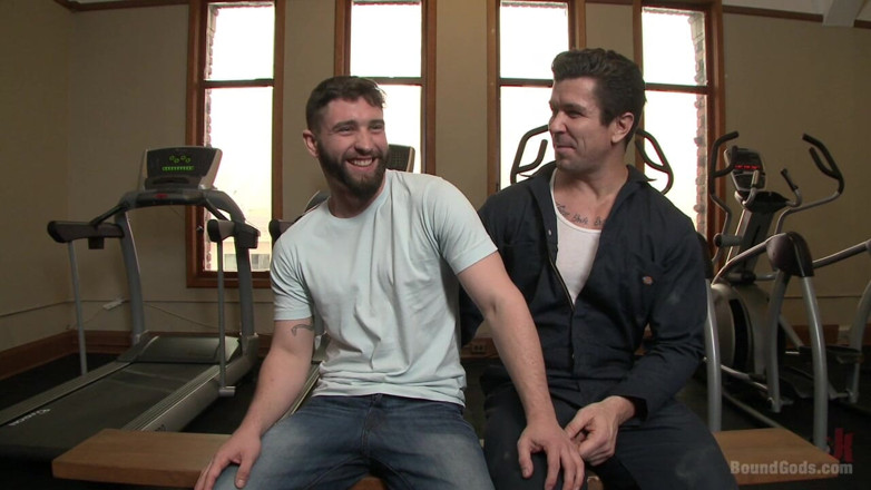 Bound gods: Hot Gym Stud Tormented and Fucked by the Creepy Handyman