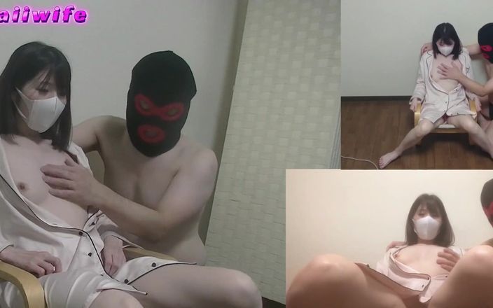 Kawaii Wife: Stiekeme Japanse seks nadat iedereen naar bed is gegaan!