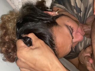 MILF only studio: Domowa macocha dostaje szorstki facefuck i połyka spermę
