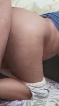 Giving It to My Stepmother-in-law's Big Ass and My Skinny Girlfriend Doggy Style