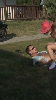 Sexy slut gets buggered by her friend's hot cock