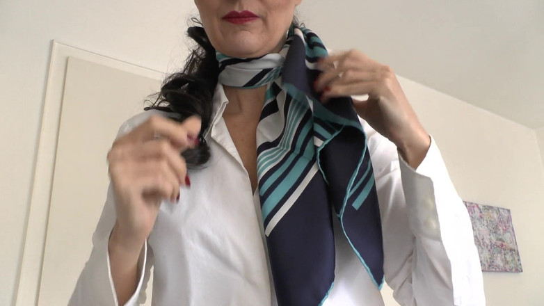 Lady Victoria Valente: Silk Scarf Fashion Show, JOI, Lady Victoria Valente