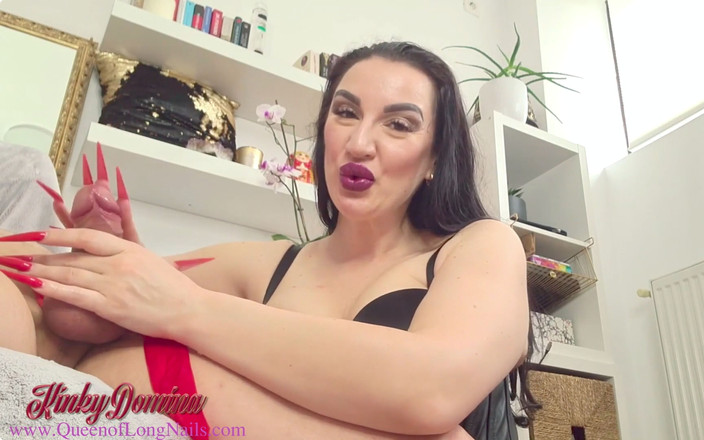 KinkyDomina: 长指甲打手枪射精汇编1