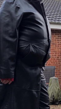 Leather Trench and Pants