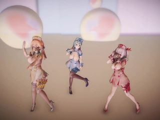 Mmd anime girls: MMD R-18アニメの女の子のセクシーなダンスクリップ406