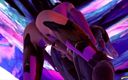Gameslooper Sex Futanation: Секс у фіолетовому (частина 2) ремастеринг - фута анімація